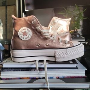 NWOT Converse Rose Gold